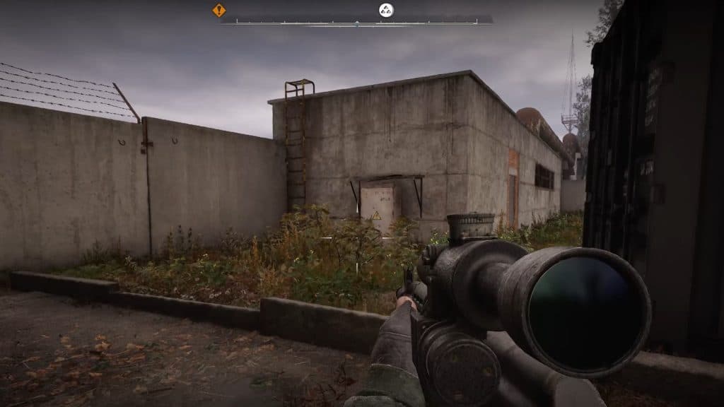 The ladder players need to climb for the second Journalist stash in Stalker 2