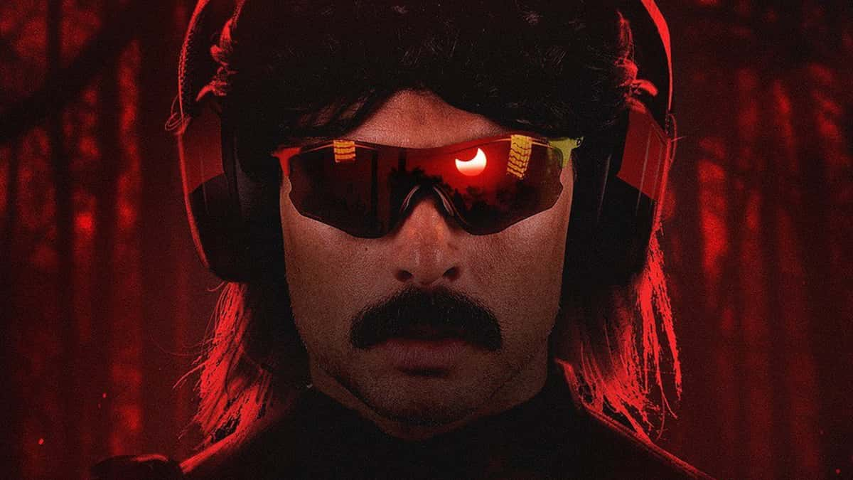 dr disrespect on red background