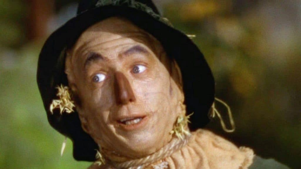 Scarecrow in The Wizard of Oz