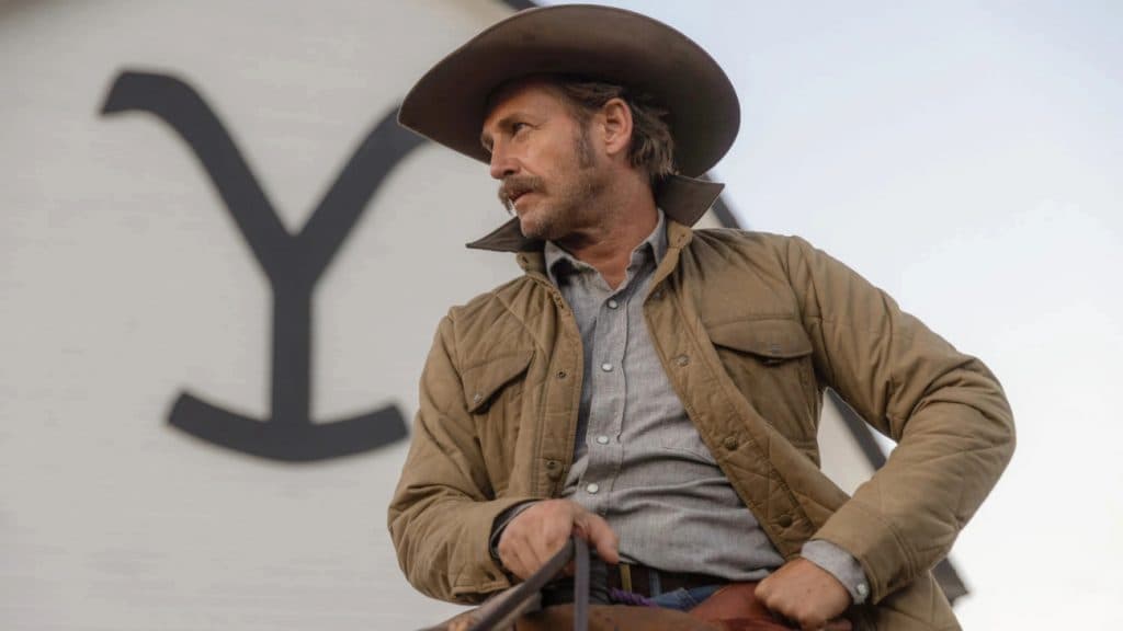 Josh Lucas as Young John Dutton in Yellowstone