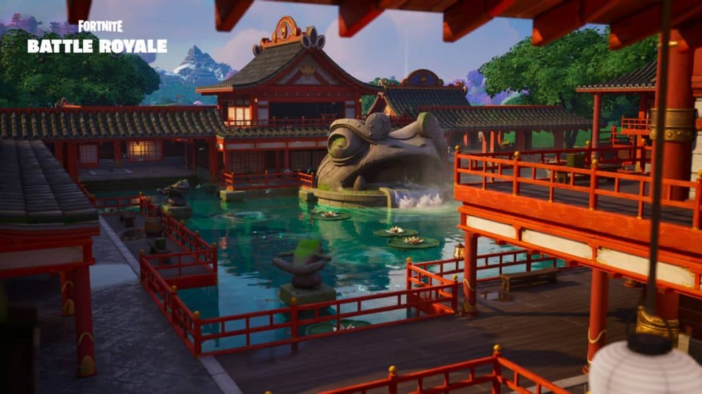 Fortnite Flooded Frogs POI on the Chapter 6 map.