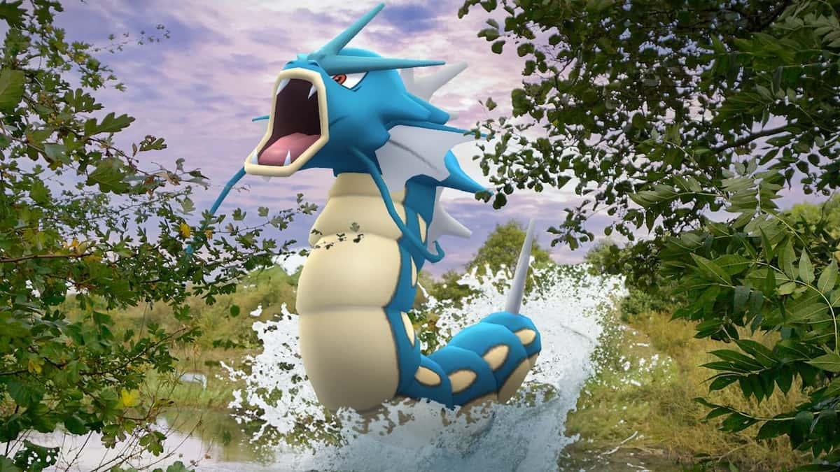 Mighty Gyarados from Pokemon Go's Wild Area 2024 event