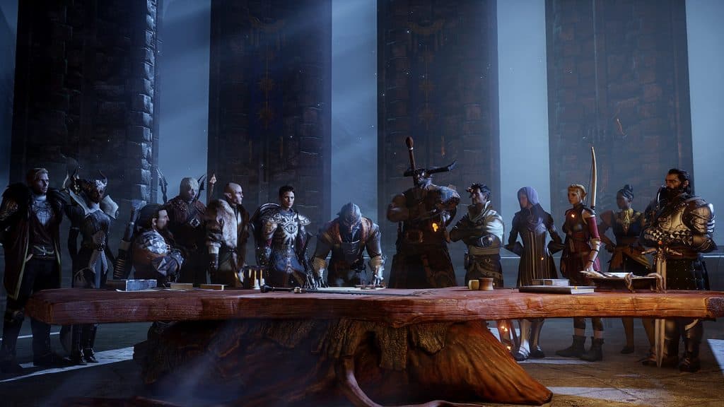 Image of companions in Dragon Age Inquisition