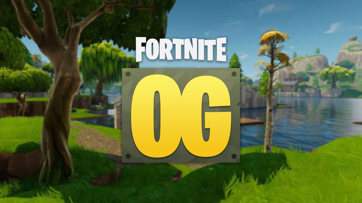 Fortnite OG logo over season 1 map