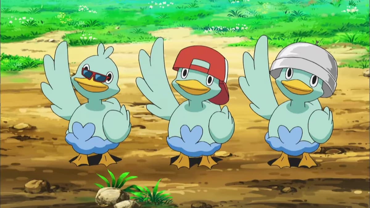 Pokemon Journeys Ducklett Trio Anime