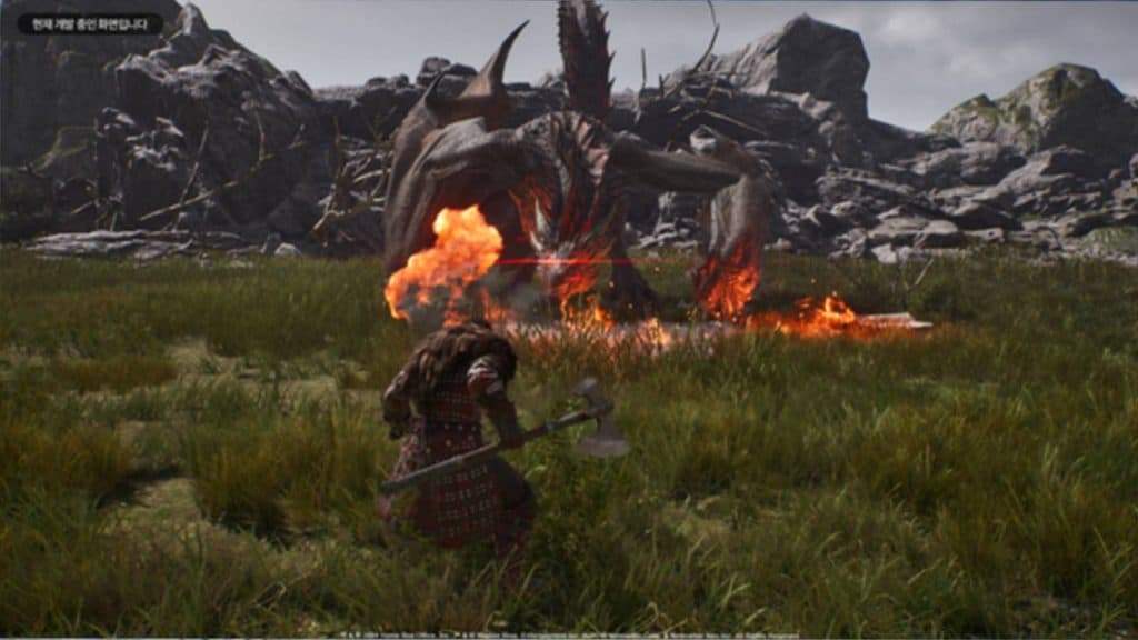 Screenshot of the dragon Drogon in the game Game of Thrones: Kingsroad.