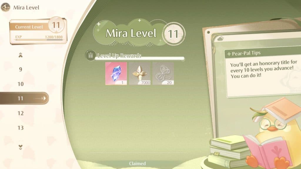 Increase Infinity Nikki's level