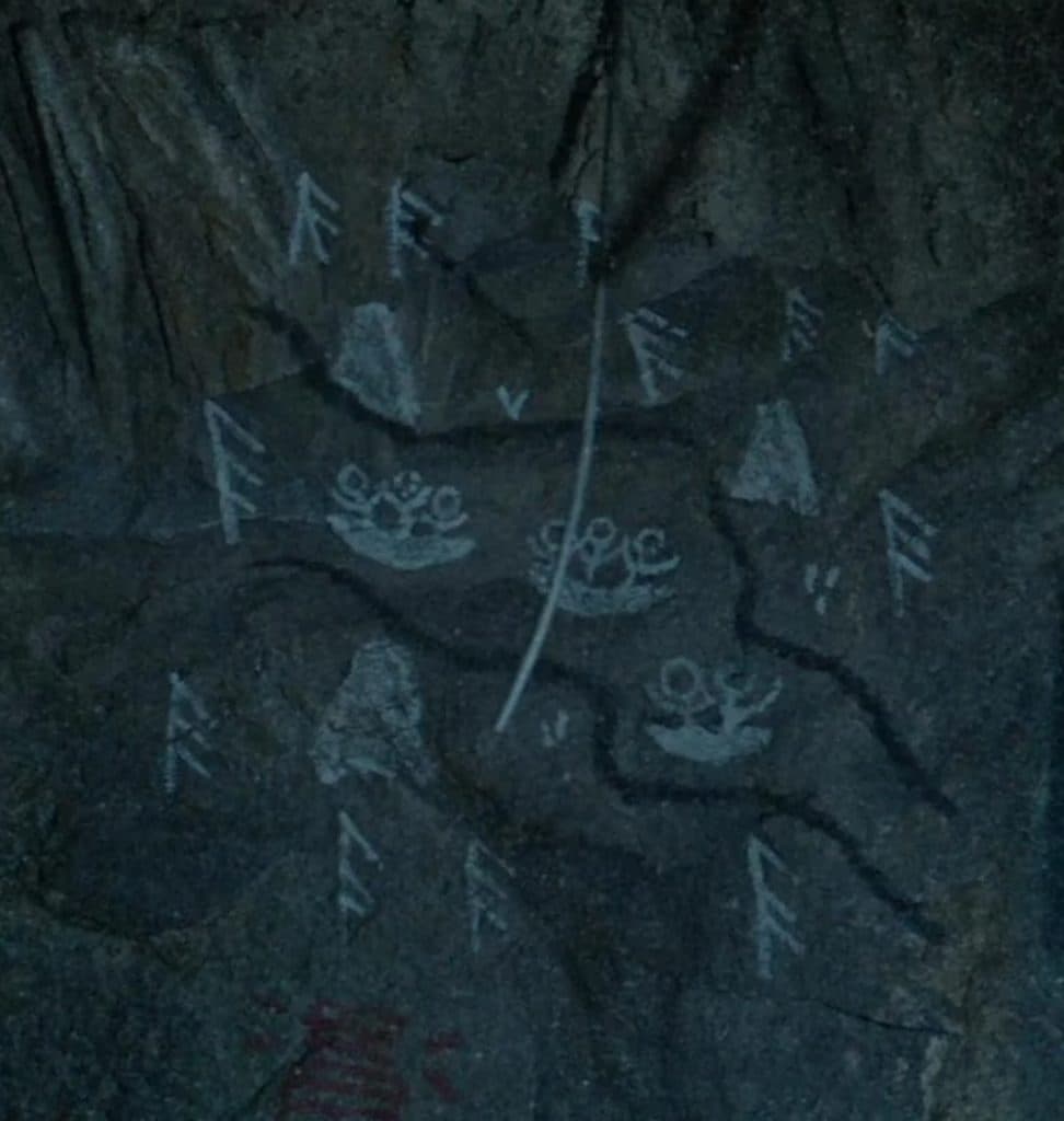 Cave drawings in From Season 3