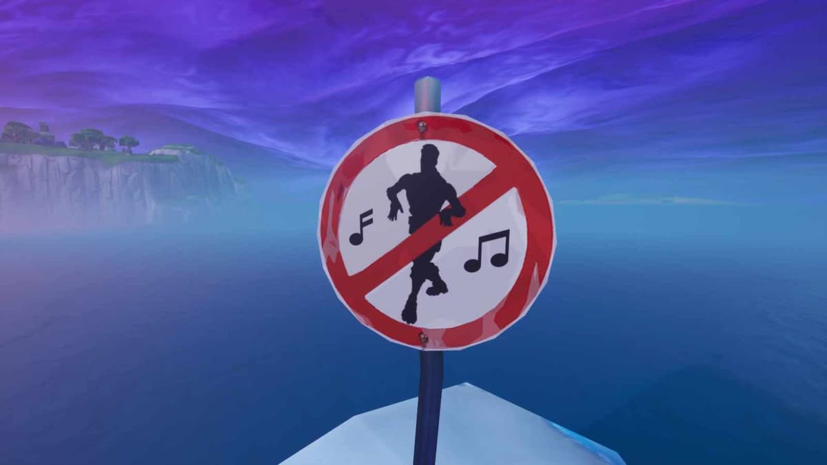 fortnite no emote sign