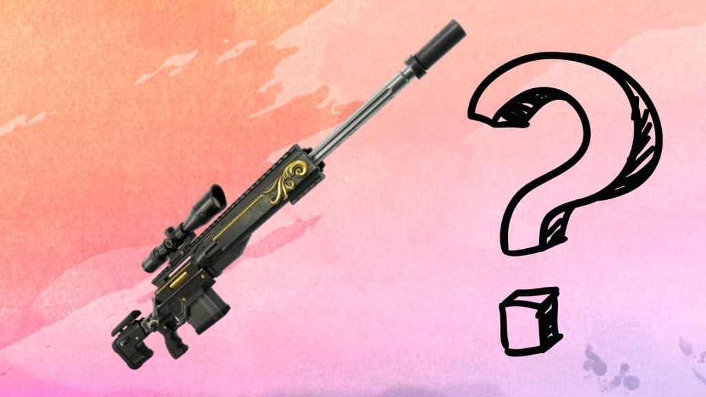 Reaper Sniper Rifle with a question mark next to it