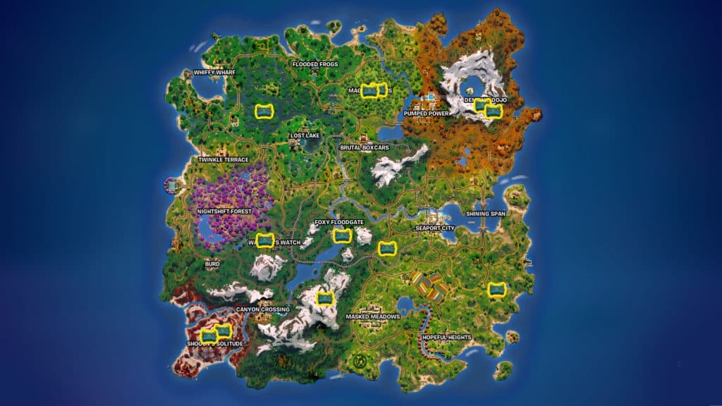 fortnite chapter 6 season 1 elemental chest map