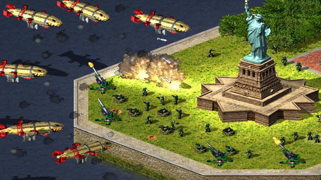 A still from Command and Conquer 2: Red Alert