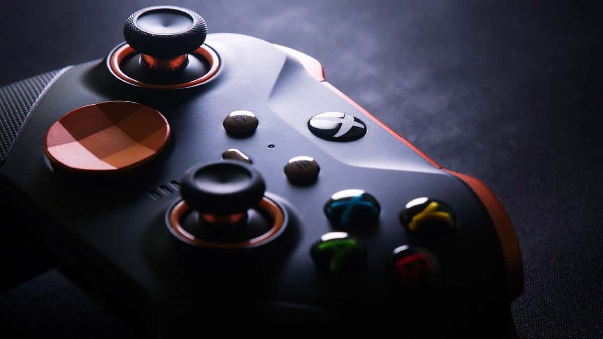 xbox controller on table