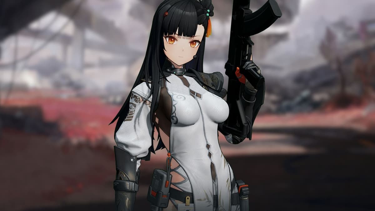 Anime girl with an Assault Rifle