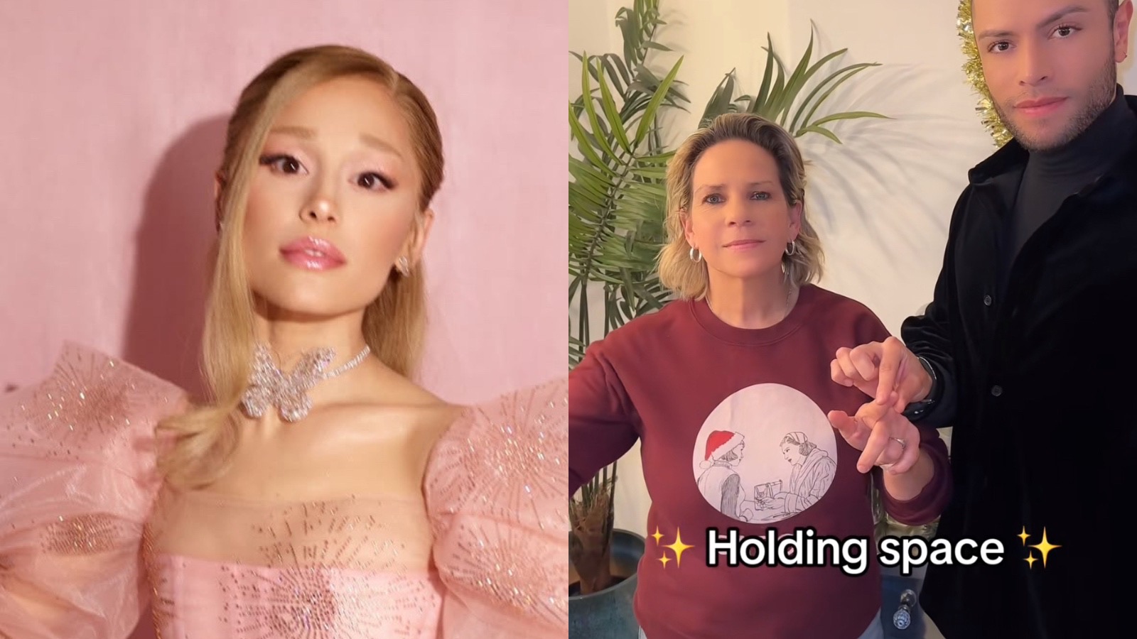 Ariana Grande gives excited response to  viral “holding space” Wicked meme