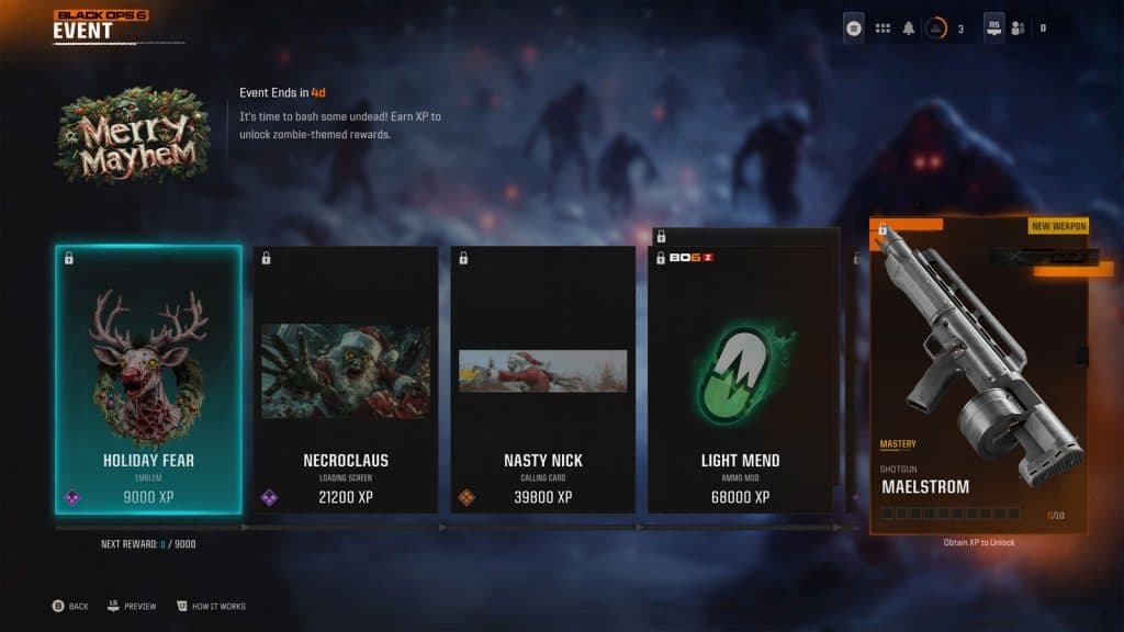 merry mayhem event rewards in black ops 6 and warzone