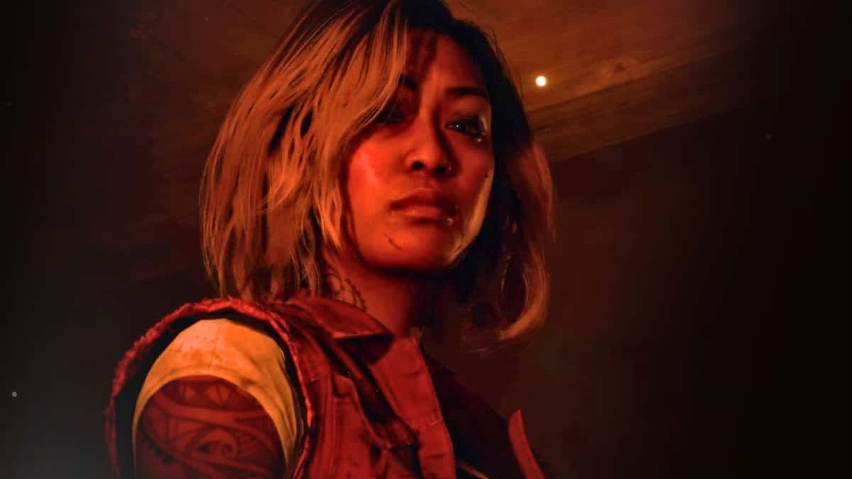 Screenshot of Maya during the Black Ops 6 Zombies cutscene on Citadelle des Morts