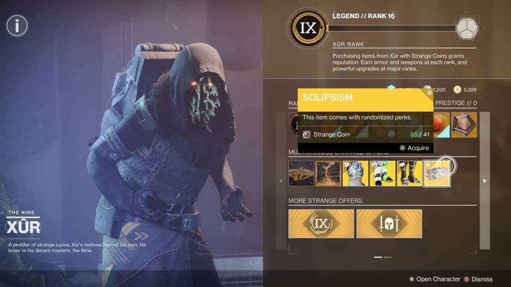 Exotic Class Items were added to Xur's potential stock as an alternative means of acquisition.