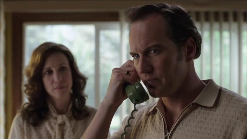 Vera Farmiga as Lorraine and Patrick Wilson as Ed Warren in The Conjuring