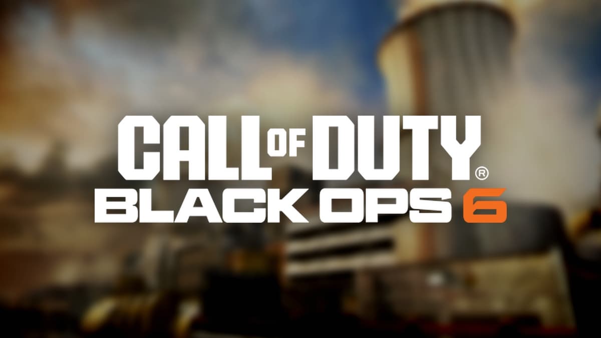 black ops 6 logo on blurred background of bo2 map meltdown