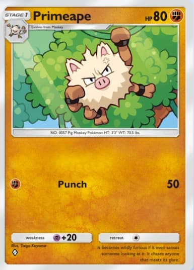 Primeape Pokemon TCG Pocket