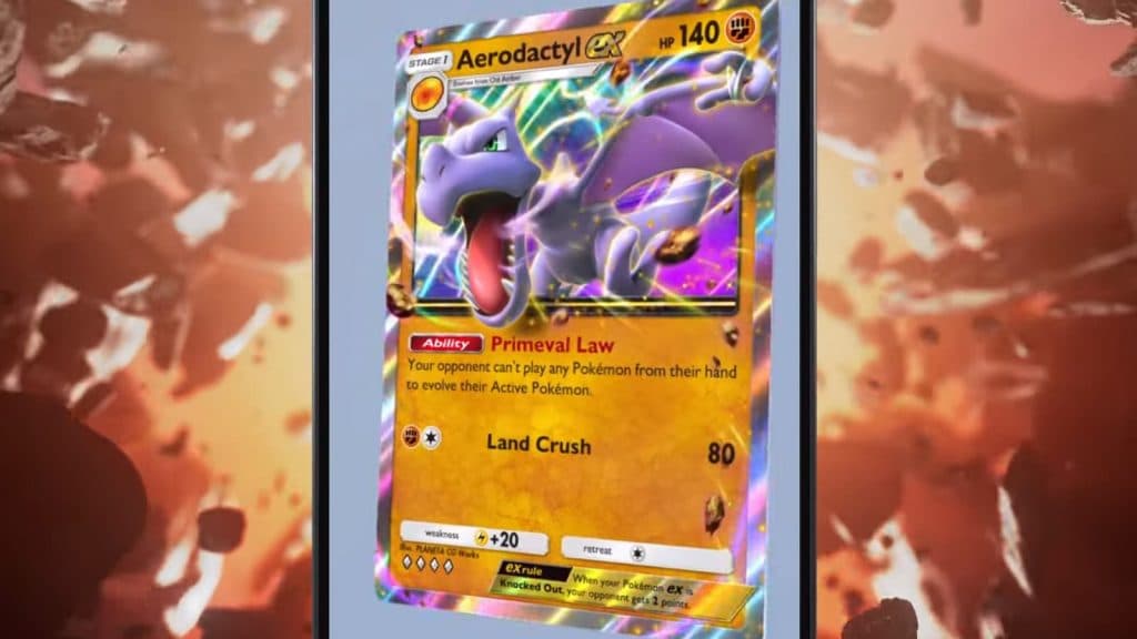 Aerodactyl ex Pokemon TCG Pocket card