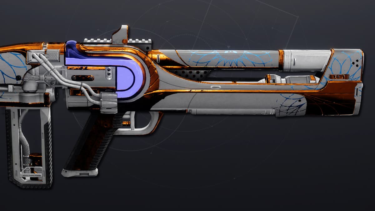 A side profile of the Stay Frosty pulse rifle in Destiny 2.