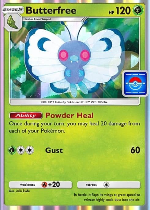 Pokemon TCG Pocket Butterfree Promo Card