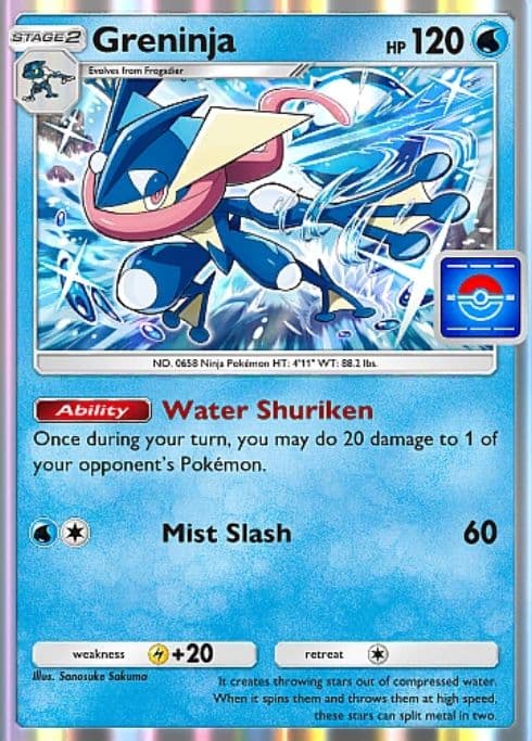 Pokemon TCG Pocket Greninja Promo Card