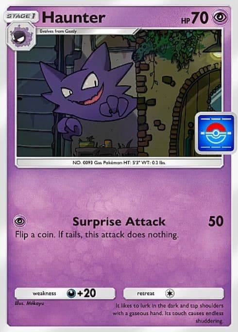 Pokemon TCG Pocket Haunter Promo Card