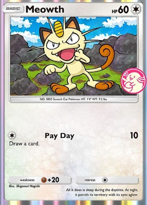 Pokemon TCG Pocket Meowth Promo Card