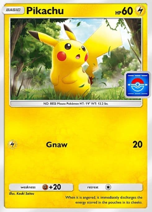 Pokemon TCG Pocket Pikachu Promo Card