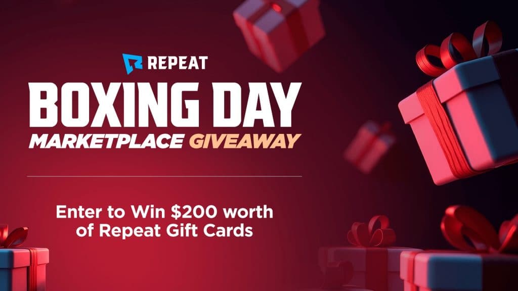 Repeat.gg boxing day marketplace giveaway