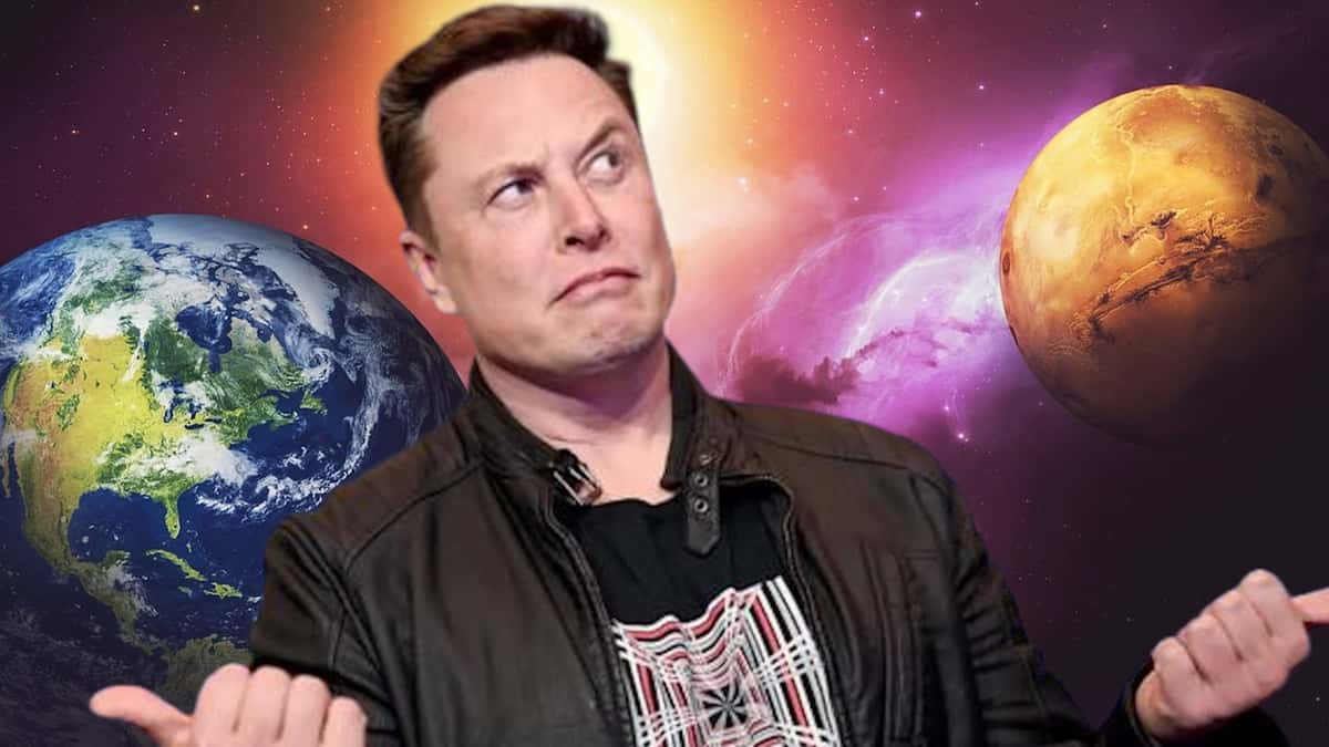 elon musk glaring at mars and earth