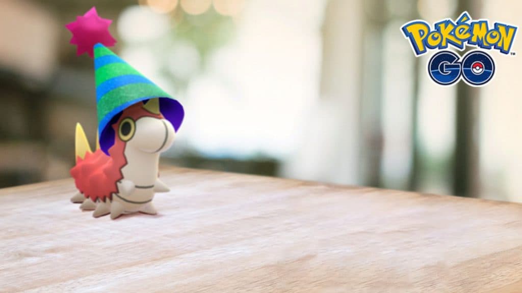 pokemon go wurmple party hat