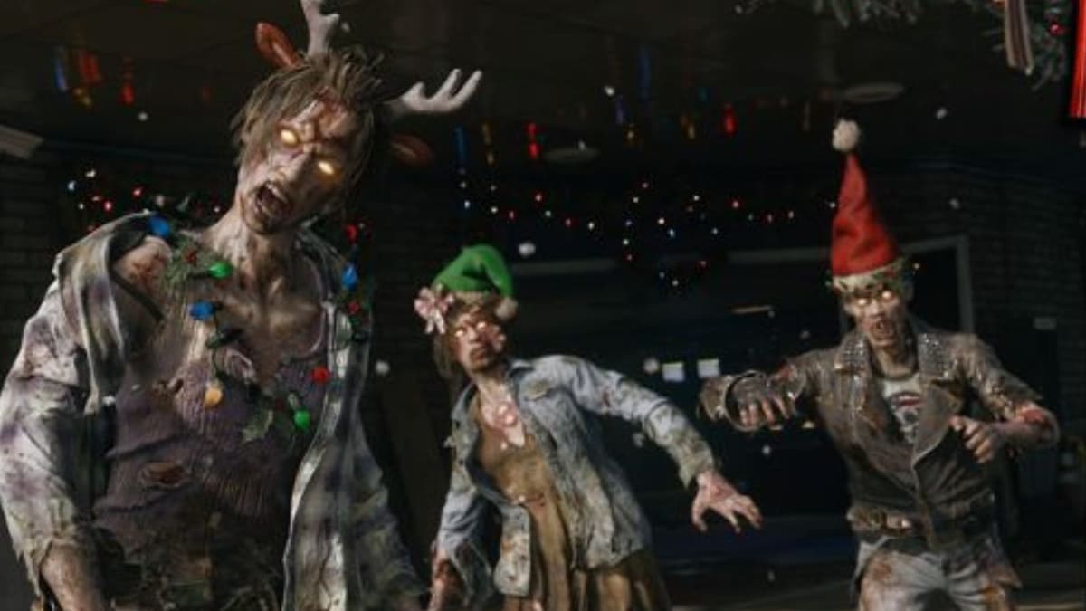 Undead enemies in Black Ops 6 Zombies Jingle Hells mode