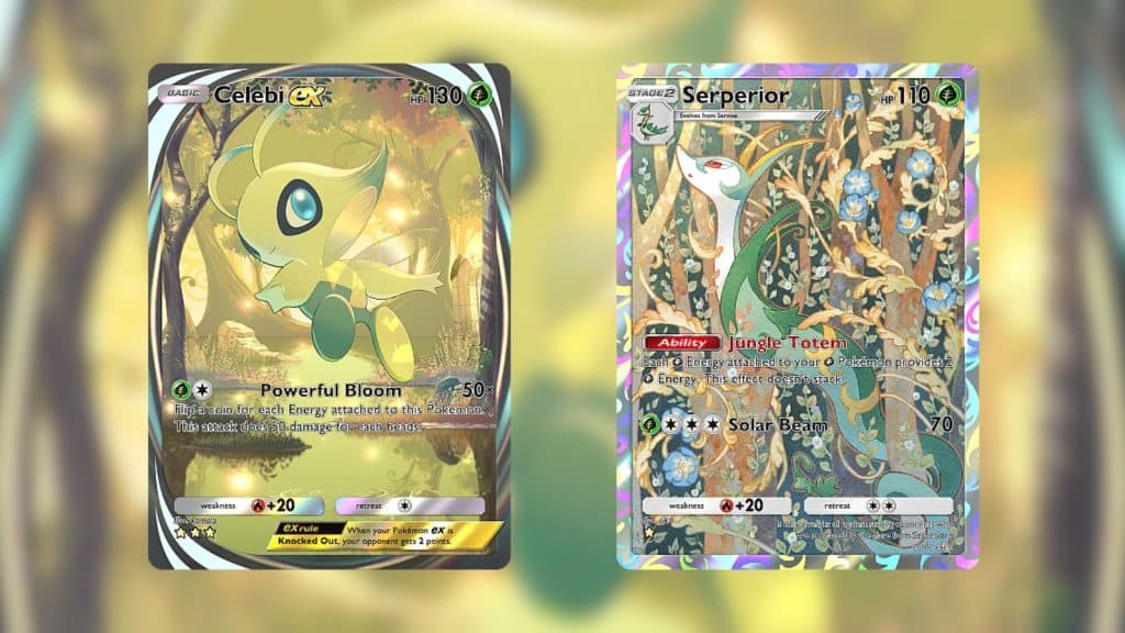 Pokemon TCG Pocket Celebi EX Deck with Serperior