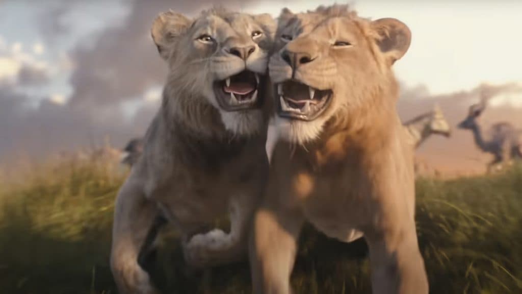 Scar and Mufasa in Mufasa: The Lion King