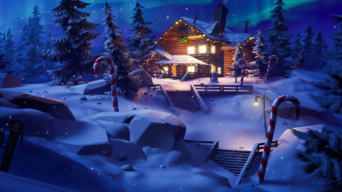 Fortnite Winterfest cabin