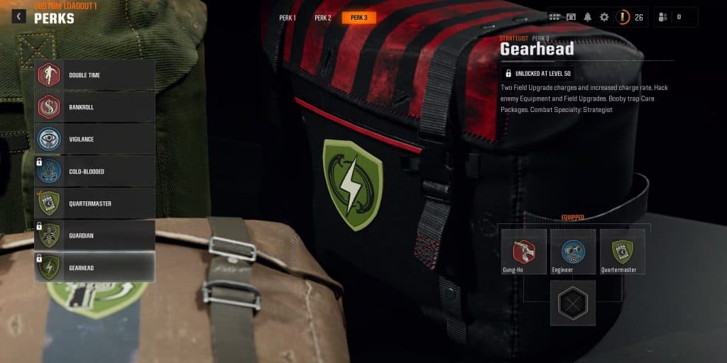 Gearhead perk in Black Ops 6