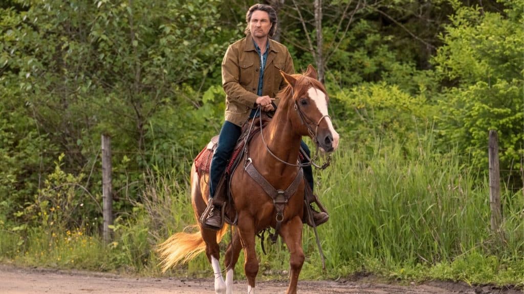 Jack rides Sugar the horse in Virgin River Season 6