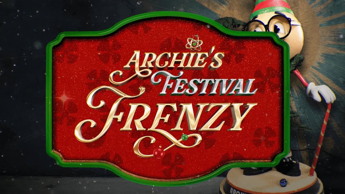 Black Ops 6 archie's festival frenzy sign with red, gold, and green writing