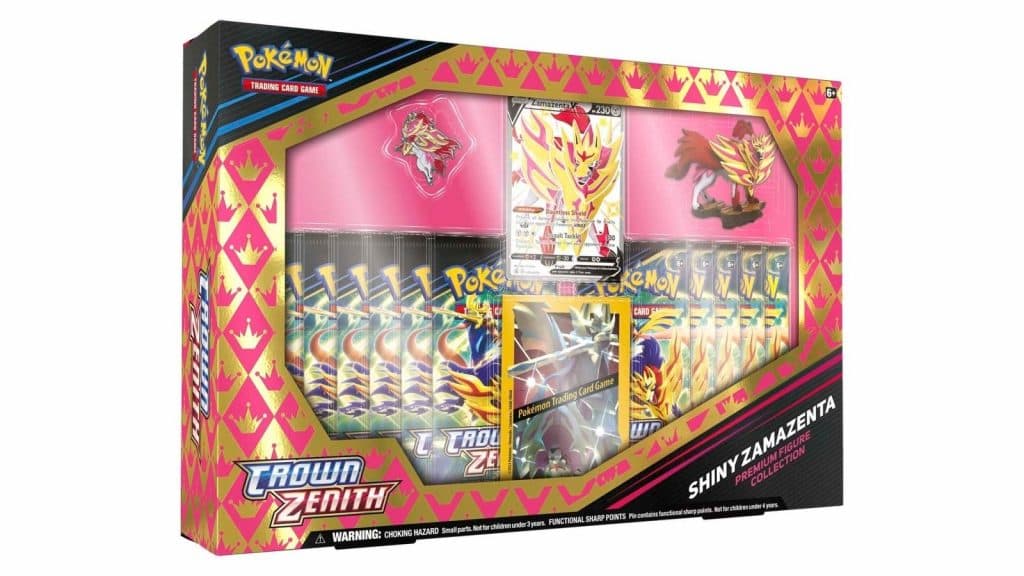 Pokemon TCG Crown Zenith Premium Figure Collection (Shiny Zamazenta & Shiny Zacian)