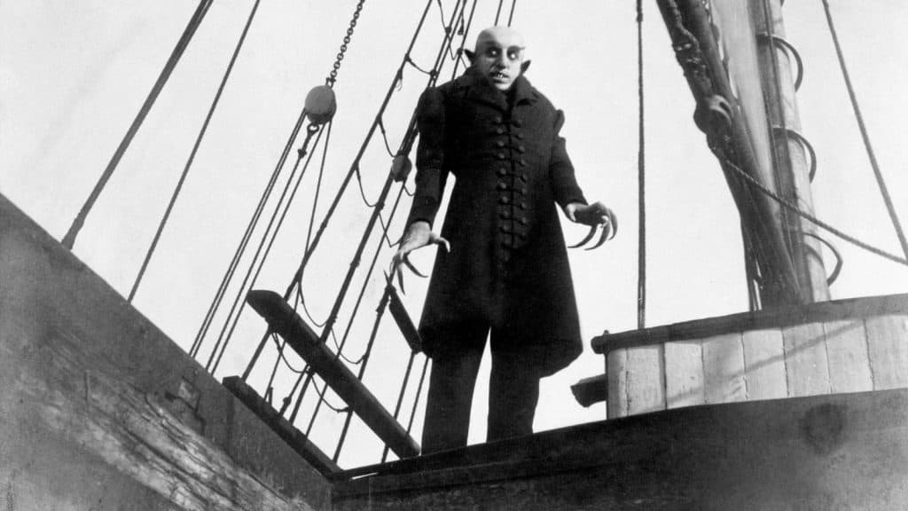 The original Count Orlok on a boat in the 1922 version of Nosferatu