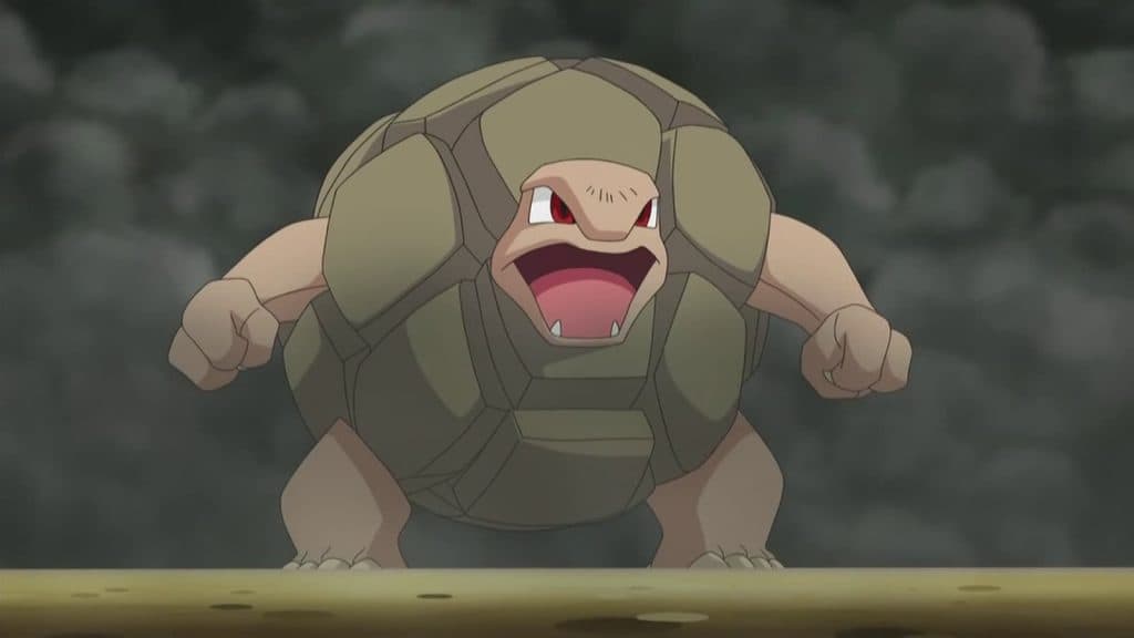 Pokemon black and white anime Golem