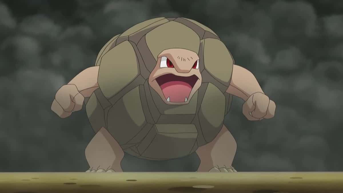 Pokemon black and white anime Golem