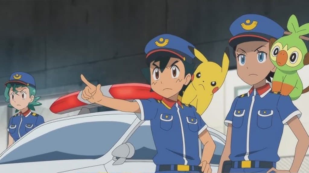 pokemon officers make arrest