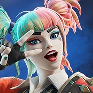 Karuta Harley Quinn skin in Fortnite.