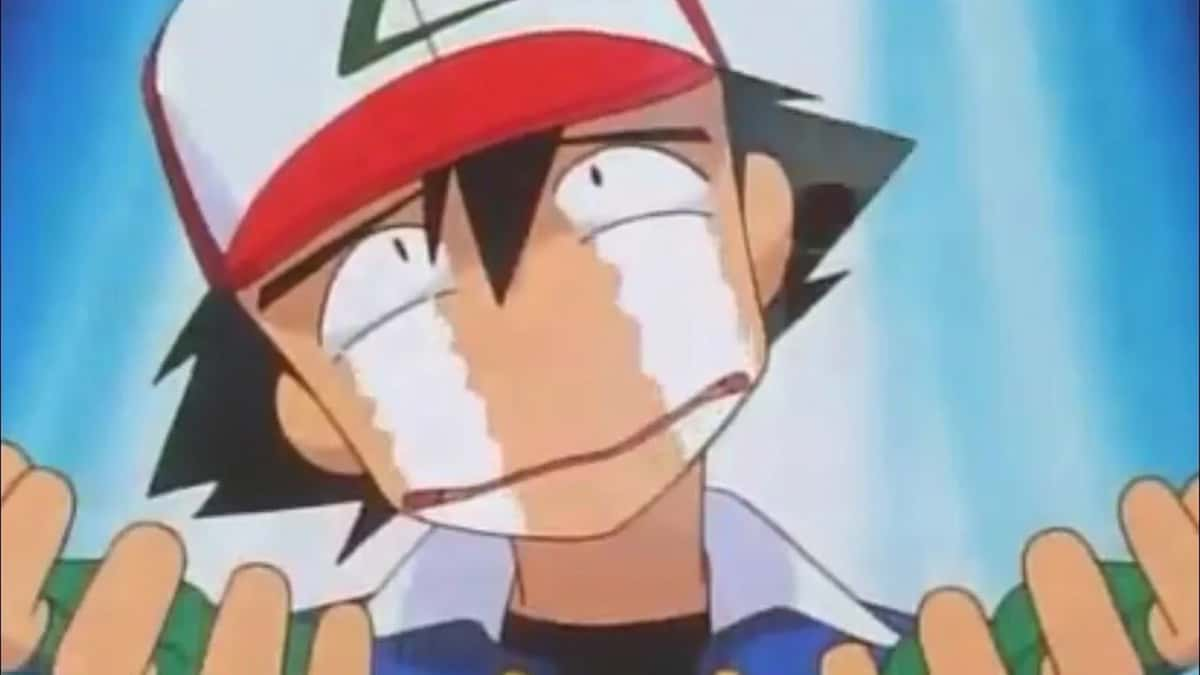 pokemon anime ash crying