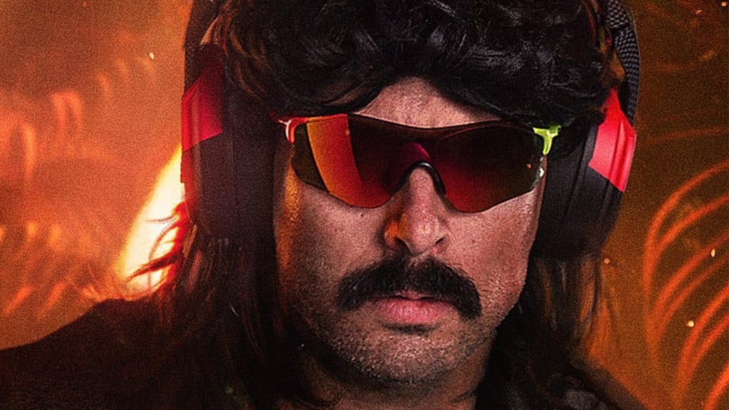 A photo of Dr Disrespect.